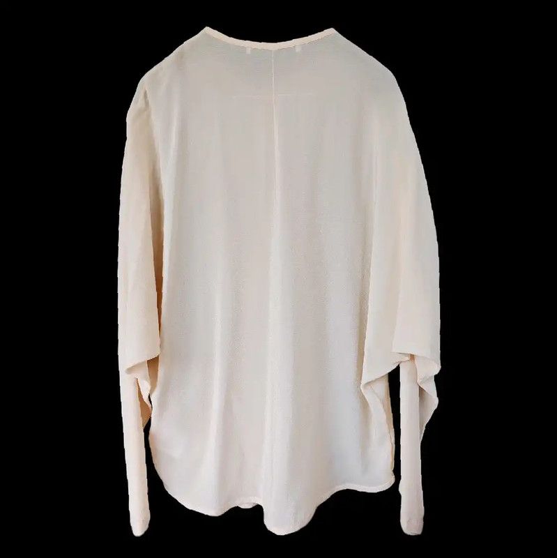 Givenchy Givenchy Silk Long Sleeve Shirt in Off White 0089 Size M / US 6-8 / IT 42-44 - 2 Thumbnail