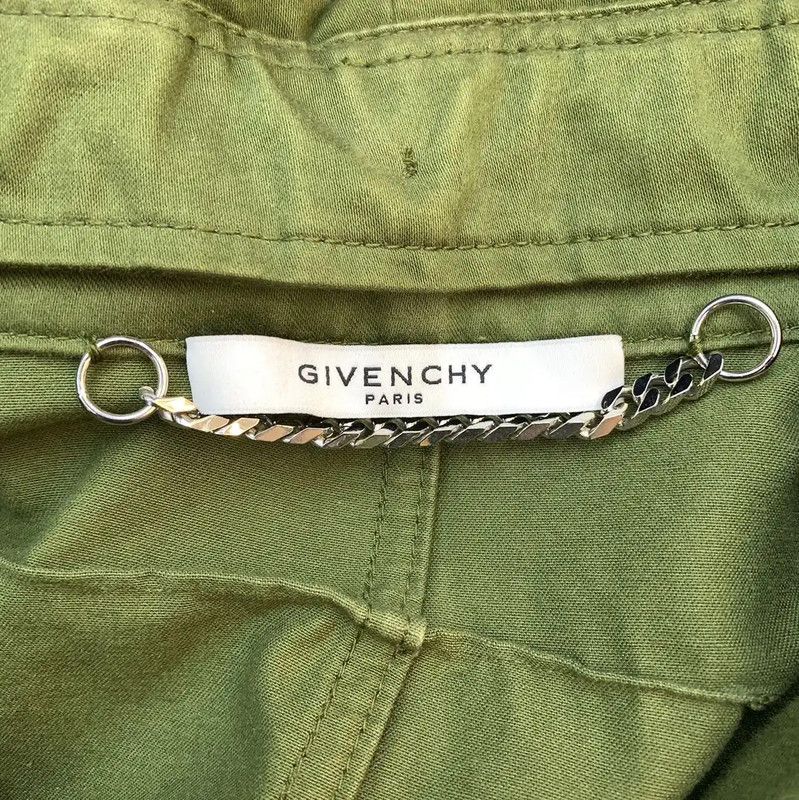 Givenchy Givenchy Green Printed Long Coat for Women 0089 Size L / US 10 / IT 46 - 5 Thumbnail
