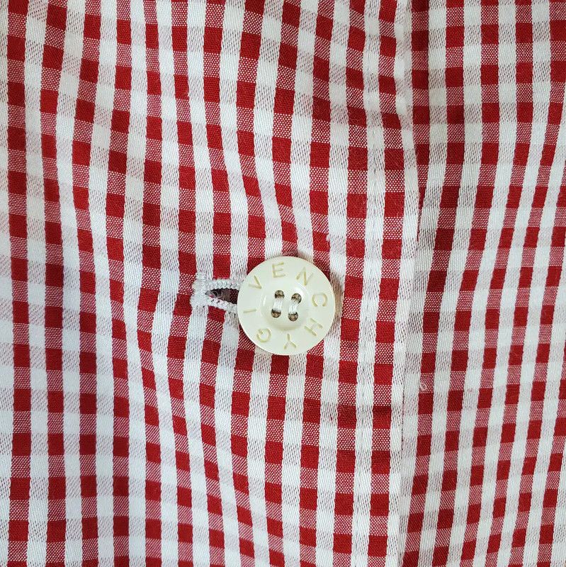 Givenchy Givenchy Pink Cotton Gingham Long Skirt 0089 Size 23" - 10 Thumbnail