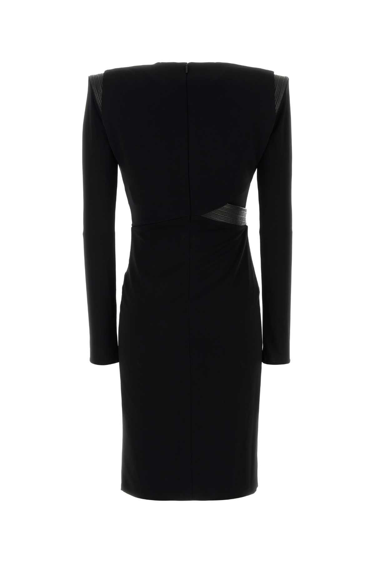 Versace Black Crepe Dress Size XS / US 0-2 / IT 36-38 - 2 Thumbnail