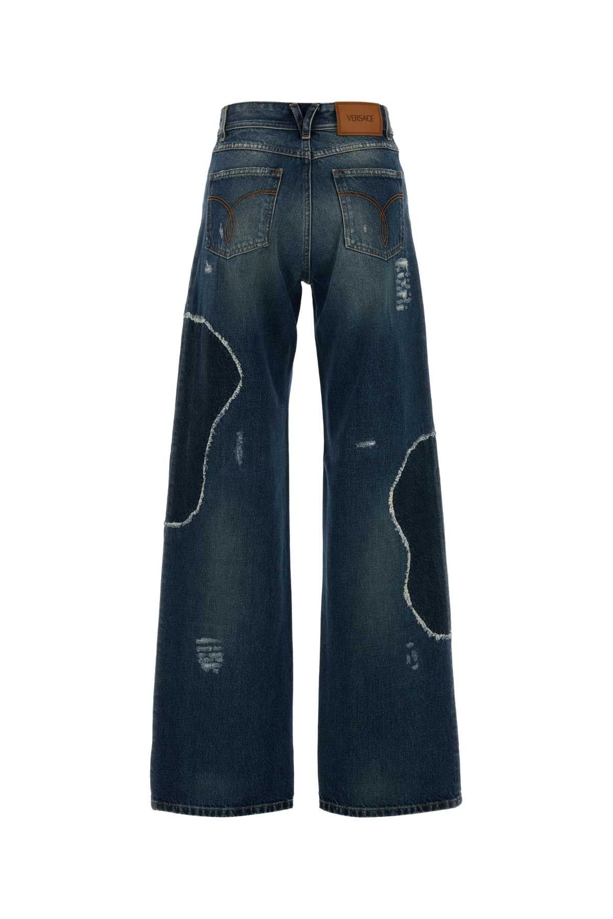 Versace Denim Wide-Leg Jeans Size 27" / US 4 / IT 40 - 2 Thumbnail