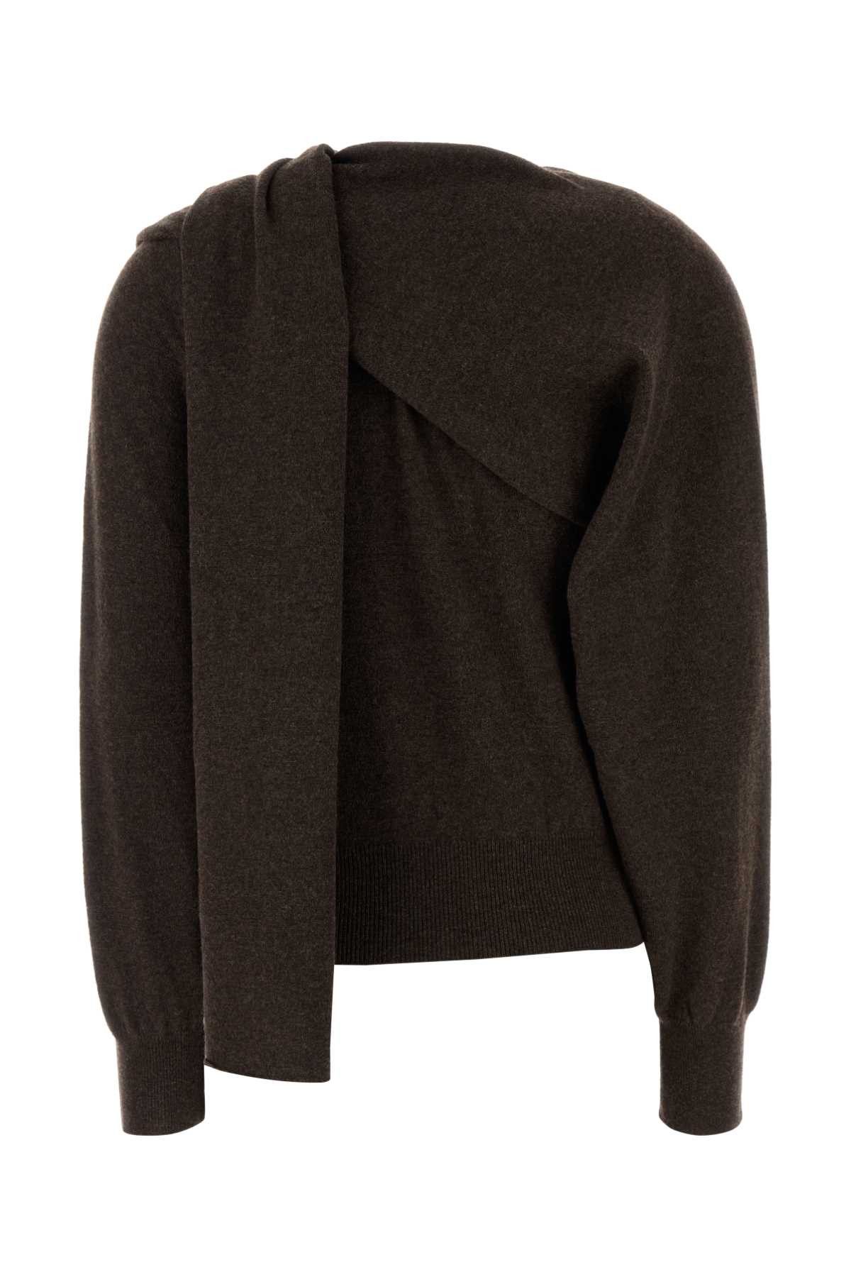 Salvatore Ferragamo Brown Cashmere Cardigan Size M / US 6-8 / IT 42-44 - 2 Thumbnail