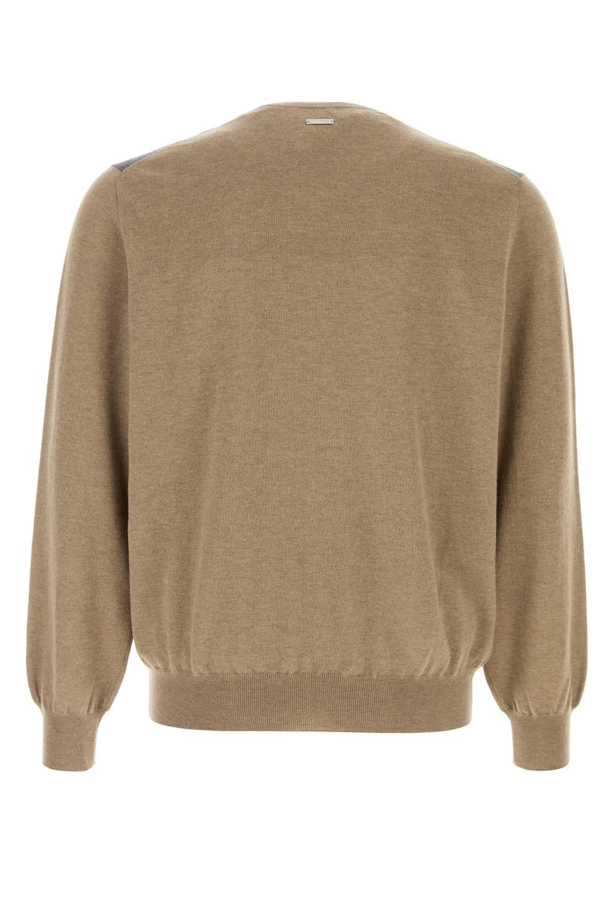 Salvatore Ferragamo Cappuccino Wool Sweater Size US L / EU 52-54 / 3 - 2 Thumbnail