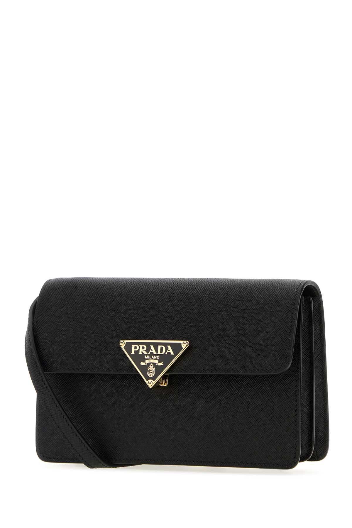 Prada Black Leather Mini Crossbody Bag Size ONE SIZE - 2 Thumbnail
