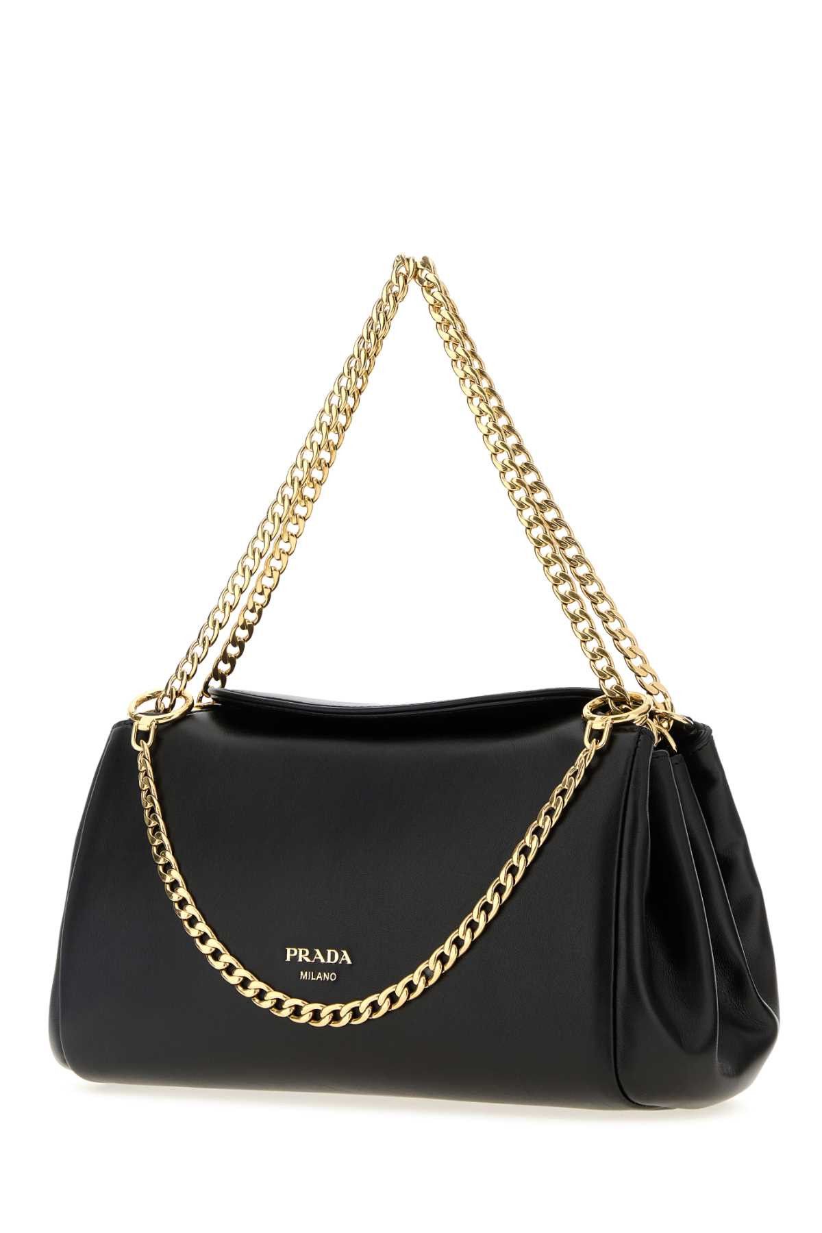 Prada Black Nappa Leather Small Prada Tumulte Handbag Size ONE SIZE - 2 Thumbnail