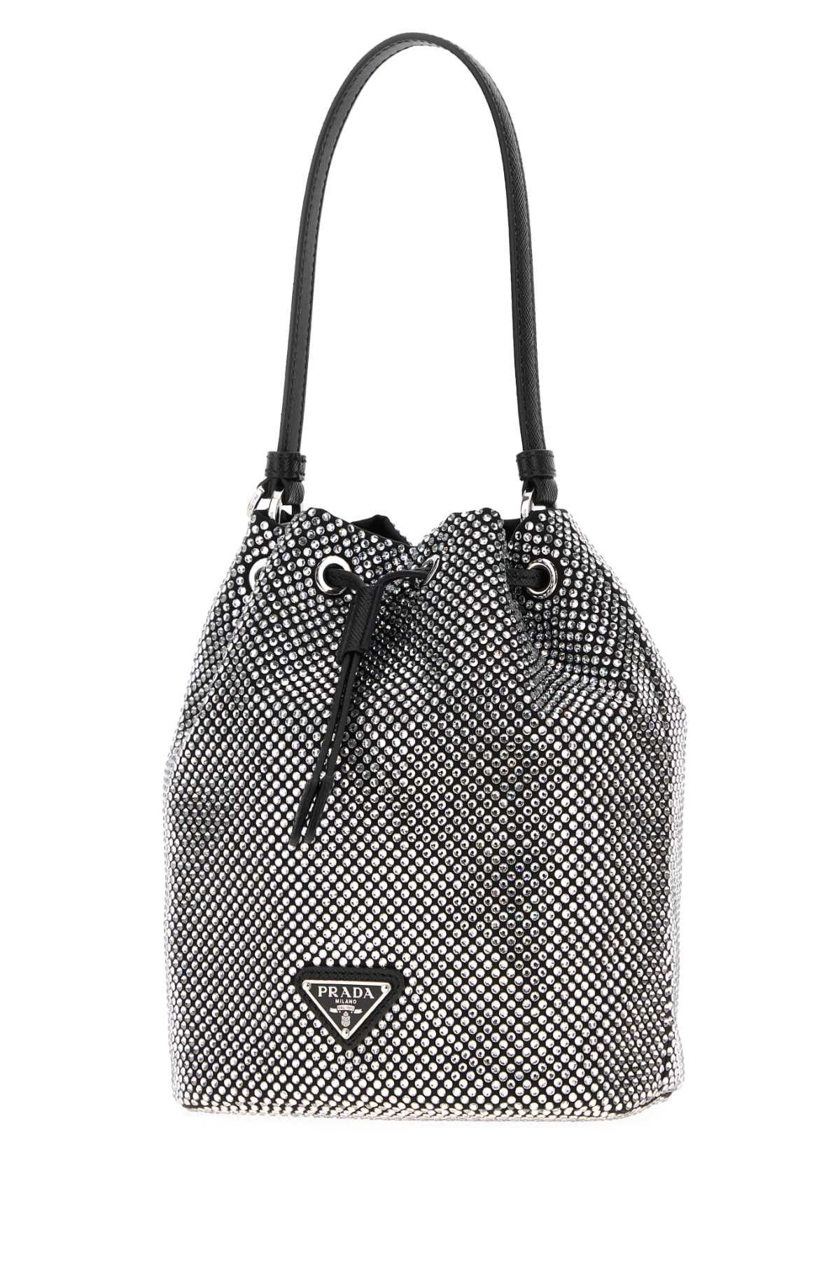 Prada Embellished Satin Bucket Bag Size ONE SIZE - 2 Thumbnail