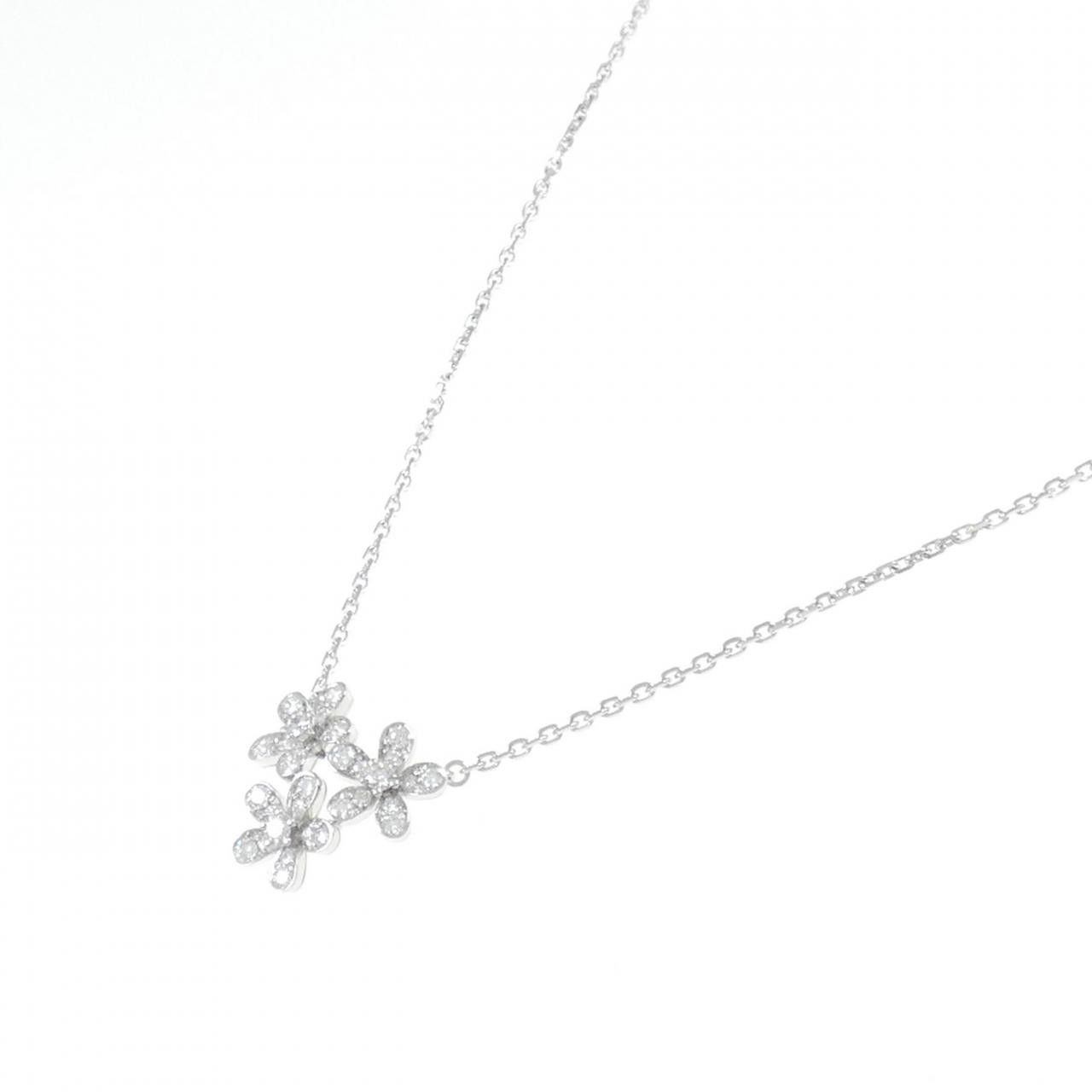 Van Cleef & Arpels Van Cleef & Arpels Van Cleef & Arpels Socrates 750 White Gold Diamond Necklace Metal Necklace VCARB14900 DUTY FREE for USA Size ONE SIZE - 2 Thumbnail