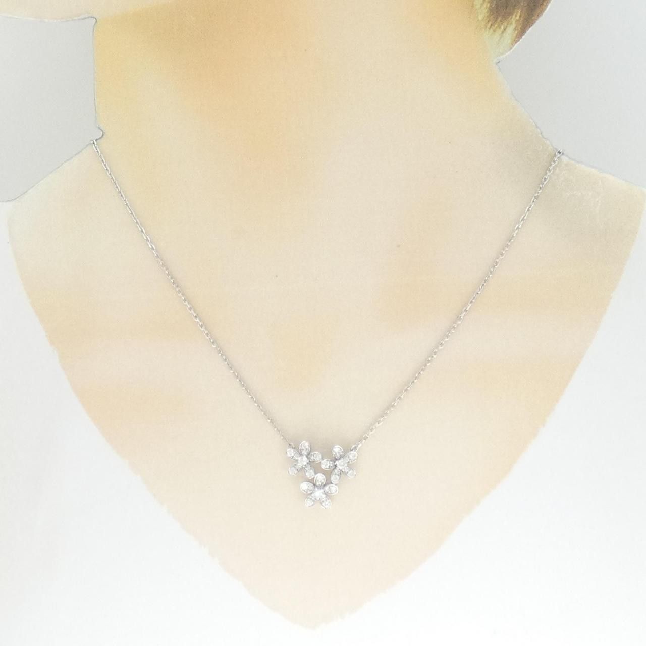 Van Cleef & Arpels Van Cleef & Arpels Van Cleef & Arpels Socrates 750 White Gold Diamond Necklace Metal Necklace VCARB14900 DUTY FREE for USA Size ONE SIZE - 6 Thumbnail