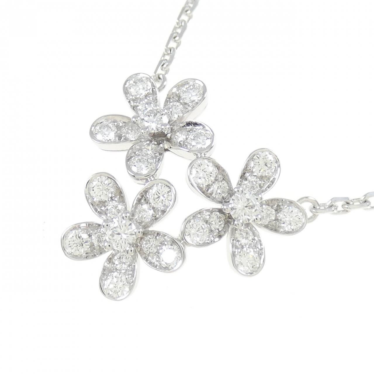 Van Cleef & Arpels Van Cleef & Arpels Van Cleef & Arpels Socrates 750 White Gold Diamond Necklace Metal Necklace VCARB14900 DUTY FREE for USA Size ONE SIZE - 3 Thumbnail