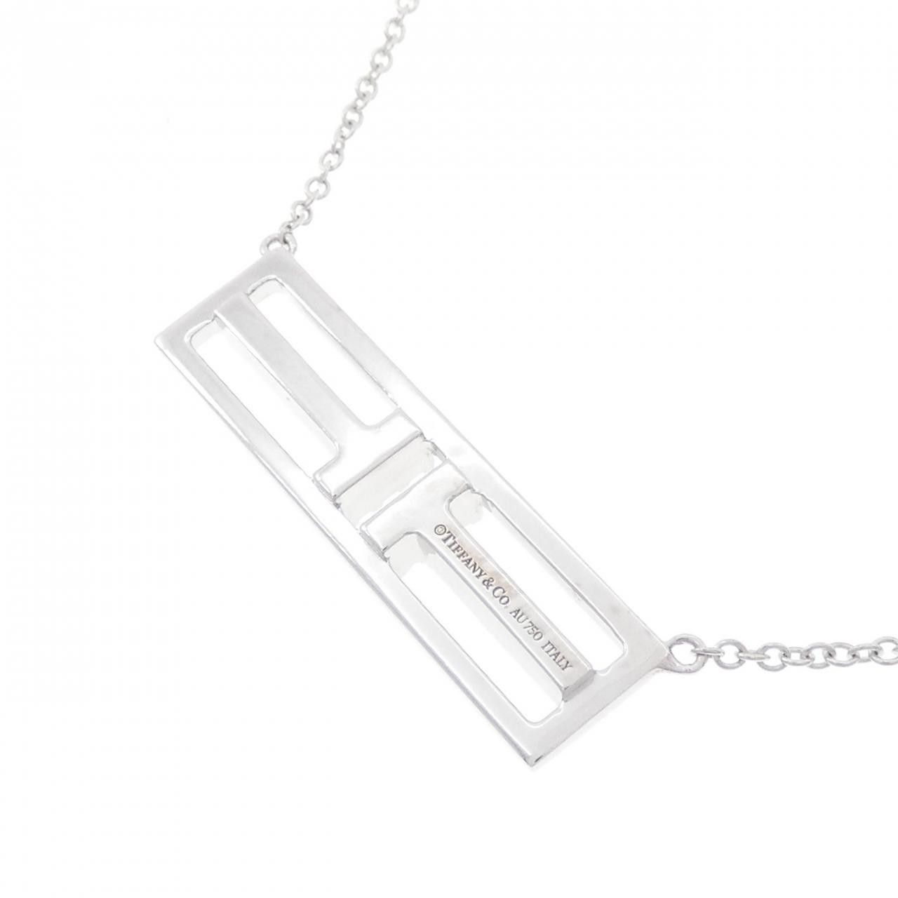 Tiffany & Co. Tiffany & Co. Tiffany Horizontal Diamond Bar 750 White Gold Necklace Calfskin Necklace DUTY FREE for USA Size ONE SIZE - 4 Thumbnail