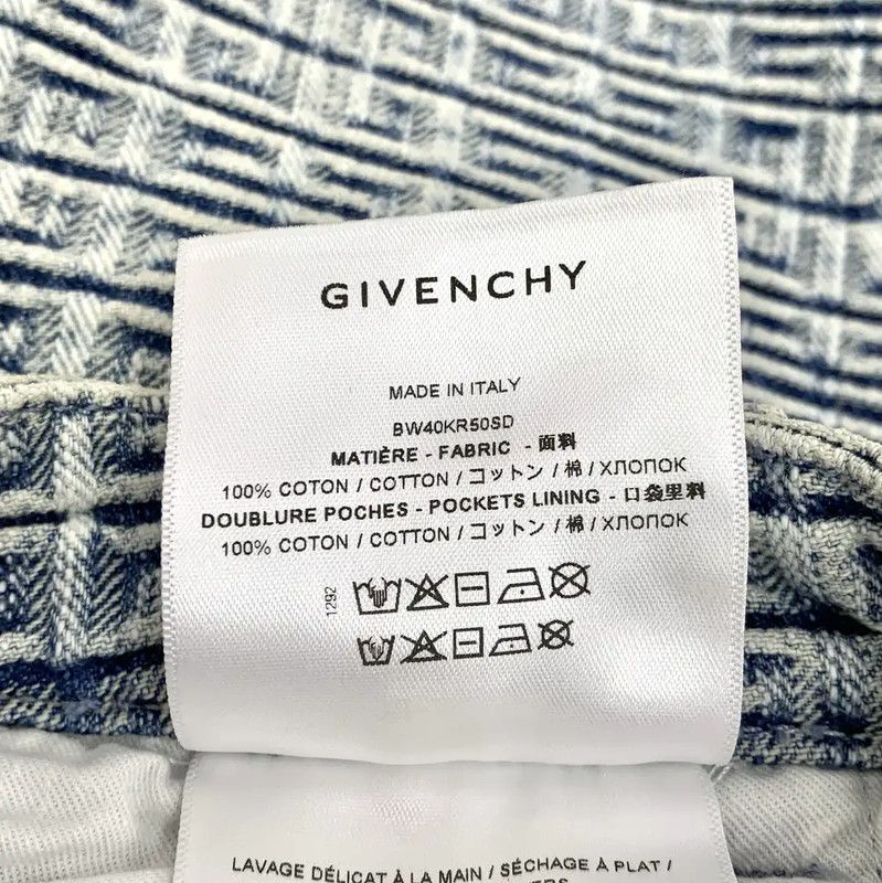 Givenchy Givenchy Light Blue Cotton Midi Skirt 0089 Size 23" - 8 Thumbnail