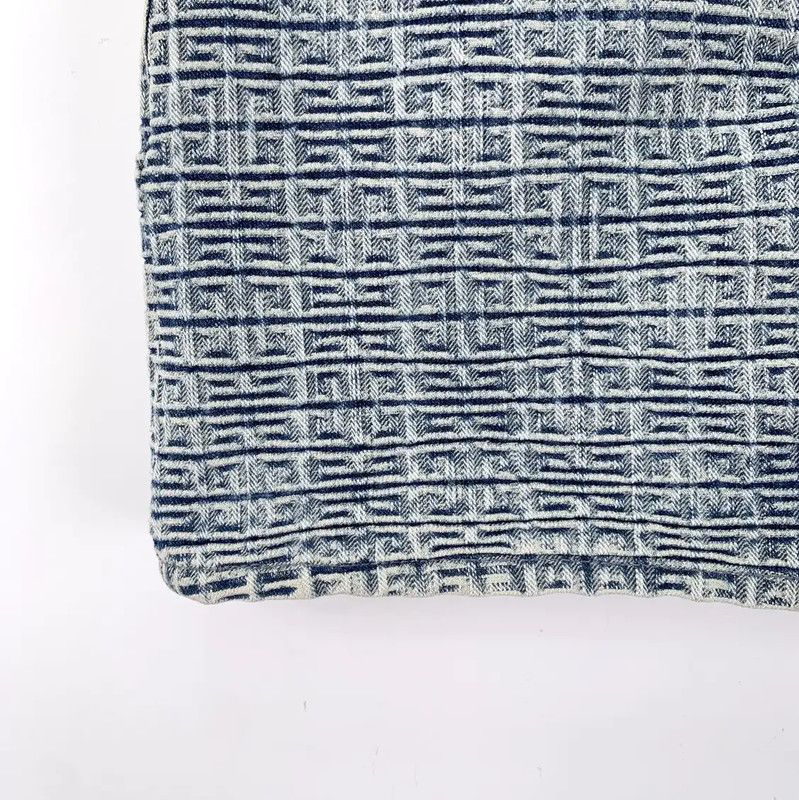 Givenchy Givenchy Light Blue Cotton Midi Skirt 0089 Size 23" - 4 Thumbnail