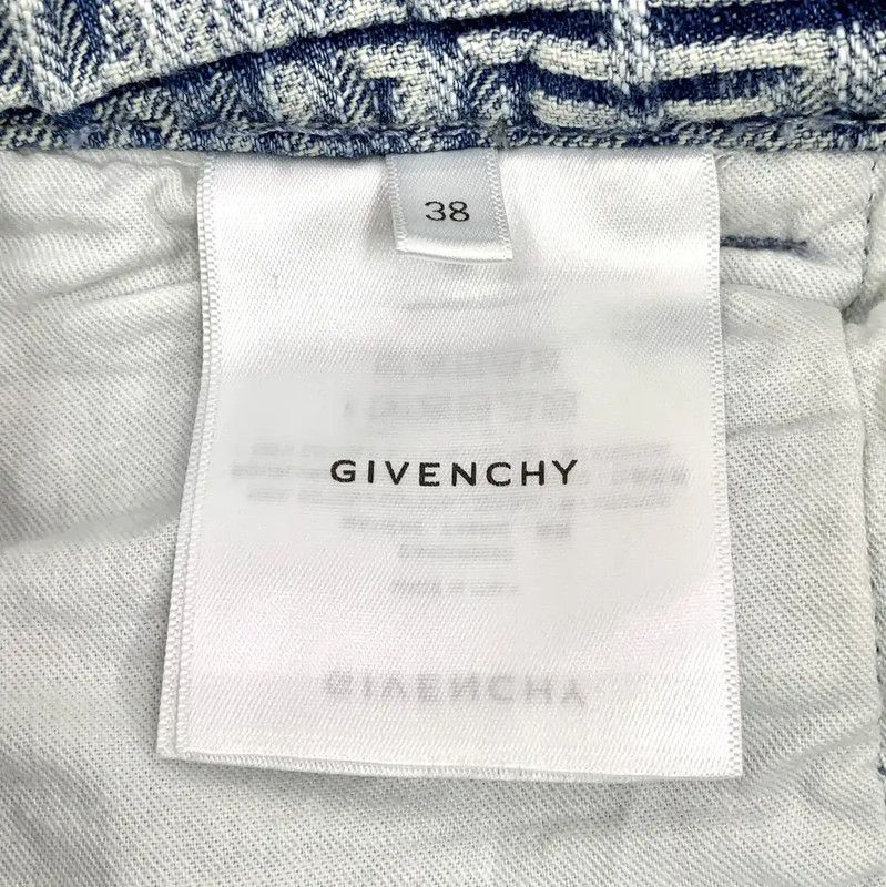 Givenchy Givenchy Light Blue Cotton Midi Skirt 0089 Size 23" - 7 Thumbnail