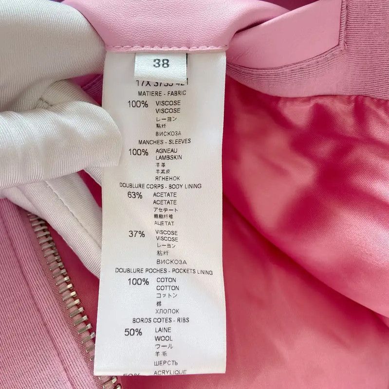 Givenchy Givenchy Pink Lambskin Women's Jacket 0089 Size M / US 6-8 / IT 42-44 - 6 Thumbnail