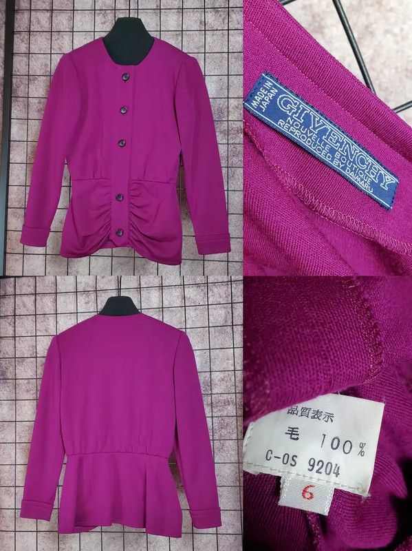 Givenchy Givenchy Pink Wool Long Sleeve Cardigan 0089 Size M / US 6-8 / IT 42-44 - 3 Thumbnail