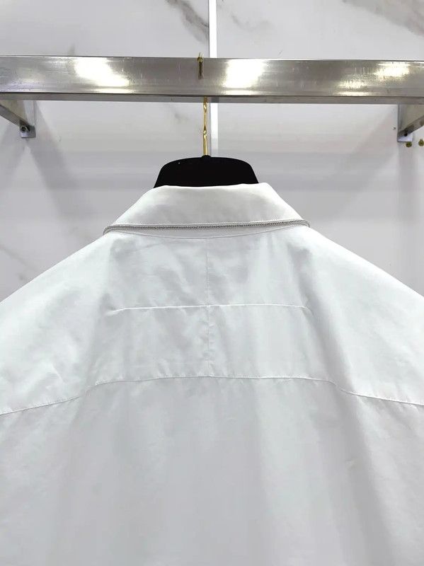Givenchy Givenchy White Cotton Long Sleeve Shirt 0089 Size S / US 4 / IT 40 - 8 Thumbnail