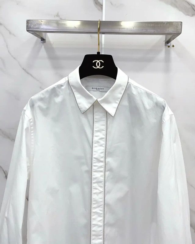 Givenchy Givenchy White Cotton Long Sleeve Shirt 0089 Size S / US 4 / IT 40 - 3 Thumbnail