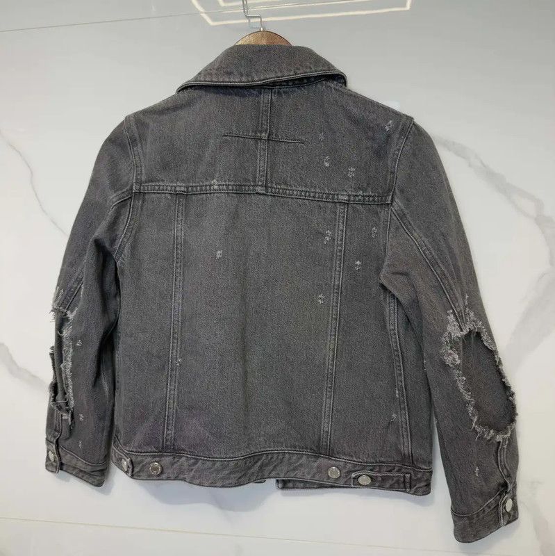 Givenchy Givenchy Black Gray Floral Print Women's Jacket 0089 Size S / US 4 / IT 40 - 2 Thumbnail