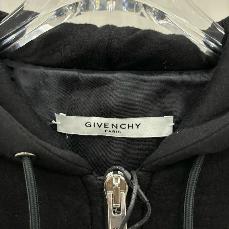 Givenchy Givenchy Black Leather Stripe Women's Jacket 0089 Size M / US 6-8 / IT 42-44 - 3 Thumbnail