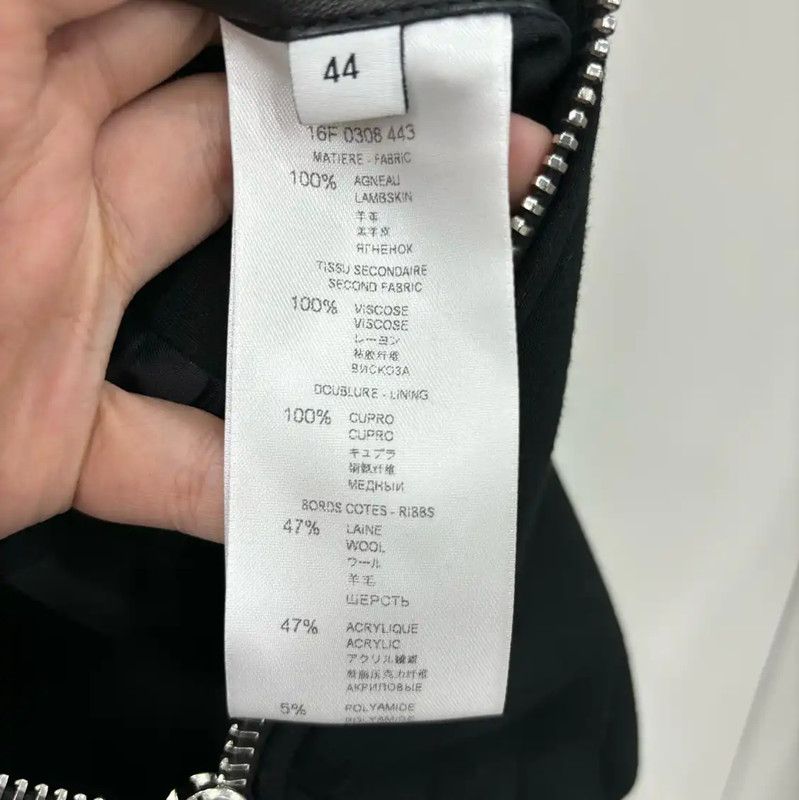 Givenchy Givenchy Black Leather Stripe Women's Jacket 0089 Size M / US 6-8 / IT 42-44 - 4 Thumbnail