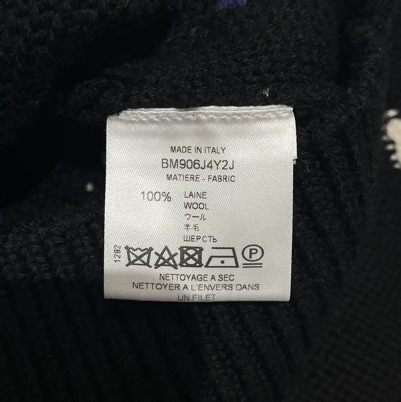 Givenchy Givenchy Black Wool Knit Sweater with Colorful Letters 0089 Size XS / US 0-2 / IT 36-38 - 7 Thumbnail