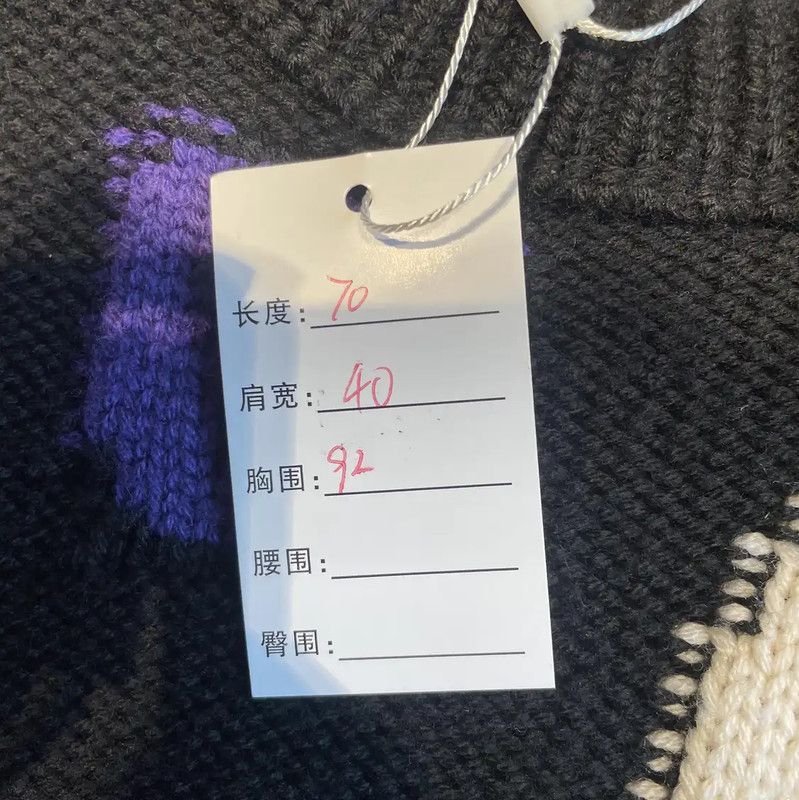 Givenchy Givenchy Black Wool Knit Sweater with Colorful Letters 0089 Size XS / US 0-2 / IT 36-38 - 9 Thumbnail