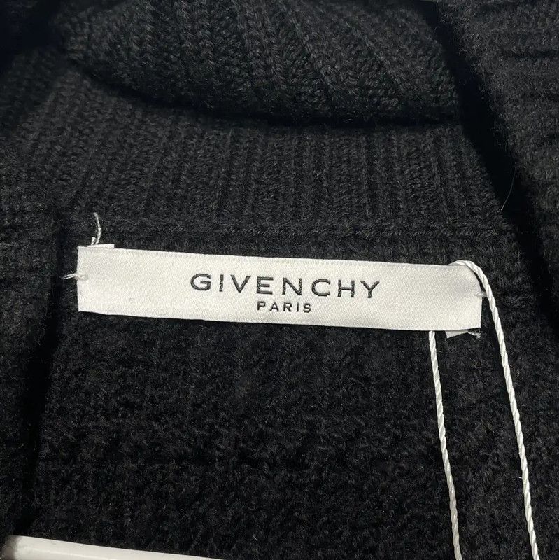 Givenchy Givenchy Black Wool Cardigan for Women 0089 Size S / US 4 / IT 40 - 3 Thumbnail