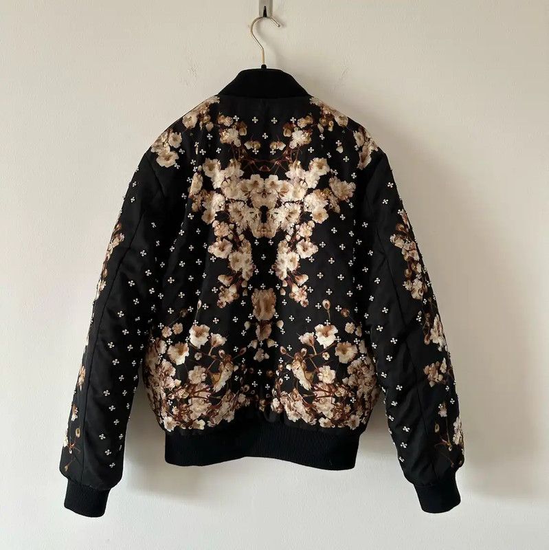 Givenchy Givenchy Black Floral Women's Jacket 0089 Size XS / US 0-2 / IT 36-38 - 2 Thumbnail