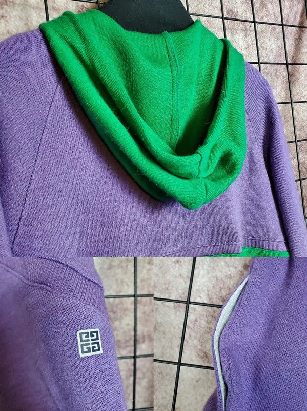 Givenchy Givenchy Purple Wool Blend Logo Cardigan 0089 Size L / US 10 / IT 46 - 10 Thumbnail