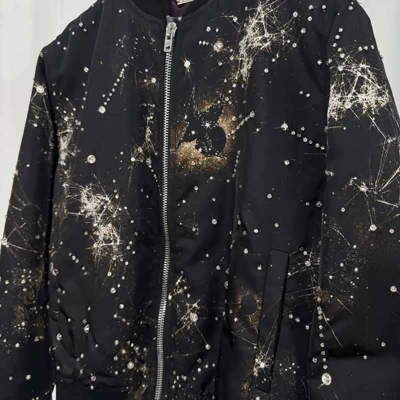 Givenchy Givenchy Women’s Black Graphic Bomber Jacket 0089 Size S / US 4 / IT 40 - 5 Thumbnail
