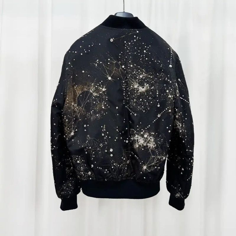 Givenchy Givenchy Women’s Black Graphic Bomber Jacket 0089 Size S / US 4 / IT 40 - 2 Thumbnail