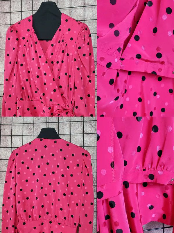 Givenchy Givenchy Pink Polka Dot Long Sleeve Shirt 0089 Size M / US 6-8 / IT 42-44 - 6 Thumbnail