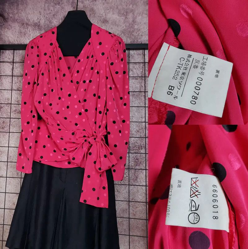 Givenchy Givenchy Pink Polka Dot Long Sleeve Shirt 0089 Size M / US 6-8 / IT 42-44 - 2 Thumbnail