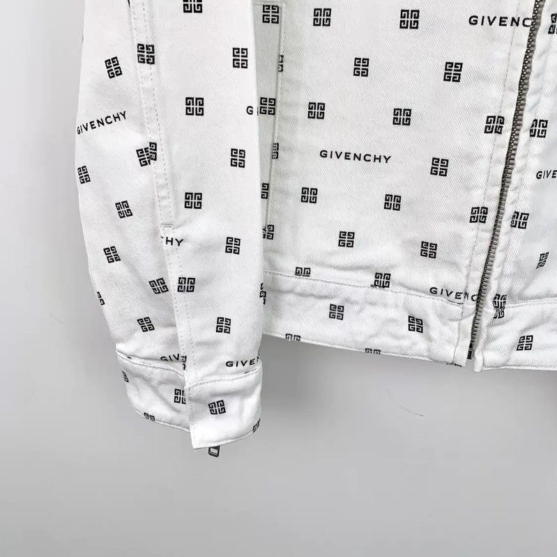 Givenchy Givenchy Women's XXS White Cotton Jacket 0089 Size XXS / US 00 / IT 34 - 4 Thumbnail