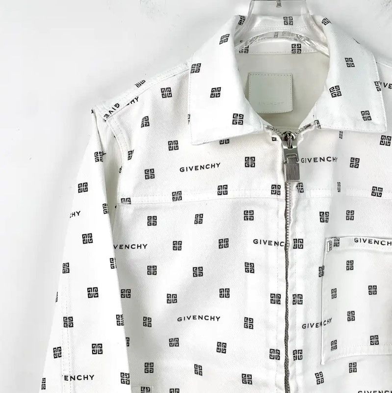 Givenchy Givenchy Women's XXS White Cotton Jacket 0089 Size XXS / US 00 / IT 34 - 3 Thumbnail