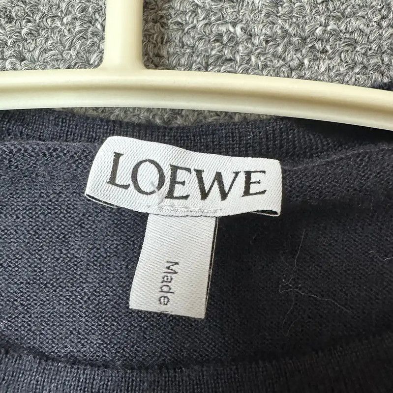 Loewe Loewe Women's Blue Wool Knit Sweater 0089 Size S / US 4 / IT 40 - 3 Thumbnail