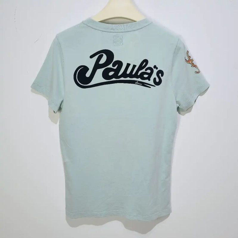 Loewe Loewe Blue Cotton Graphic Tee for Women 0089 Size XS / US 0-2 / IT 36-38 - 2 Thumbnail