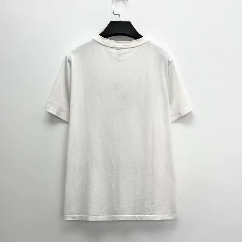 Loewe Loewe White Floral Logo T-Shirt 0089 Size S / US 4 / IT 40 - 2 Thumbnail