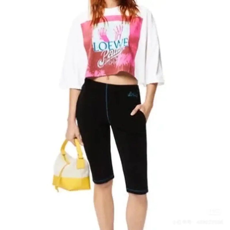Loewe Loewe Blue Casual Pants for Women 0089 Size 23" - 2 Thumbnail