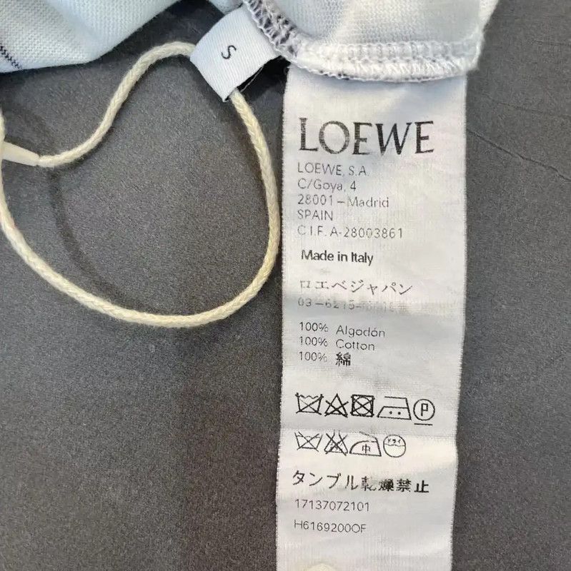 Loewe Loewe Summer White Cotton Short Sleeve T-Shirt 0089 Size S / US 4 / IT 40 - 6 Thumbnail