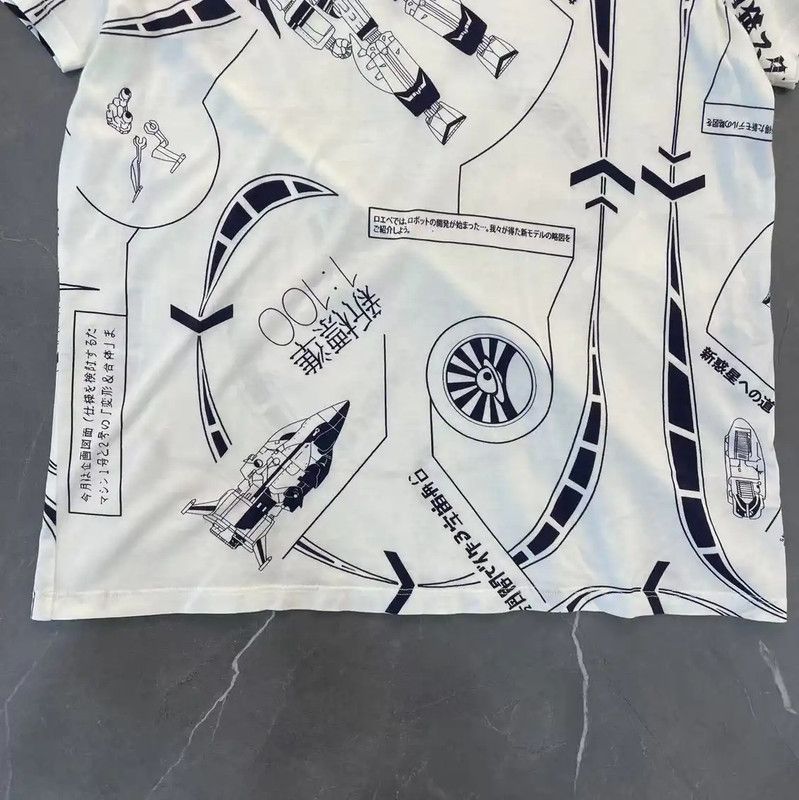 Loewe Loewe Summer White Cotton Short Sleeve T-Shirt 0089 Size S / US 4 / IT 40 - 4 Thumbnail