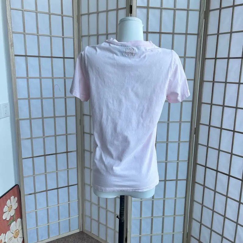 Loewe Loewe Pink Cotton Women's T-Shirt 0089 Size XS / US 0-2 / IT 36-38 - 2 Thumbnail
