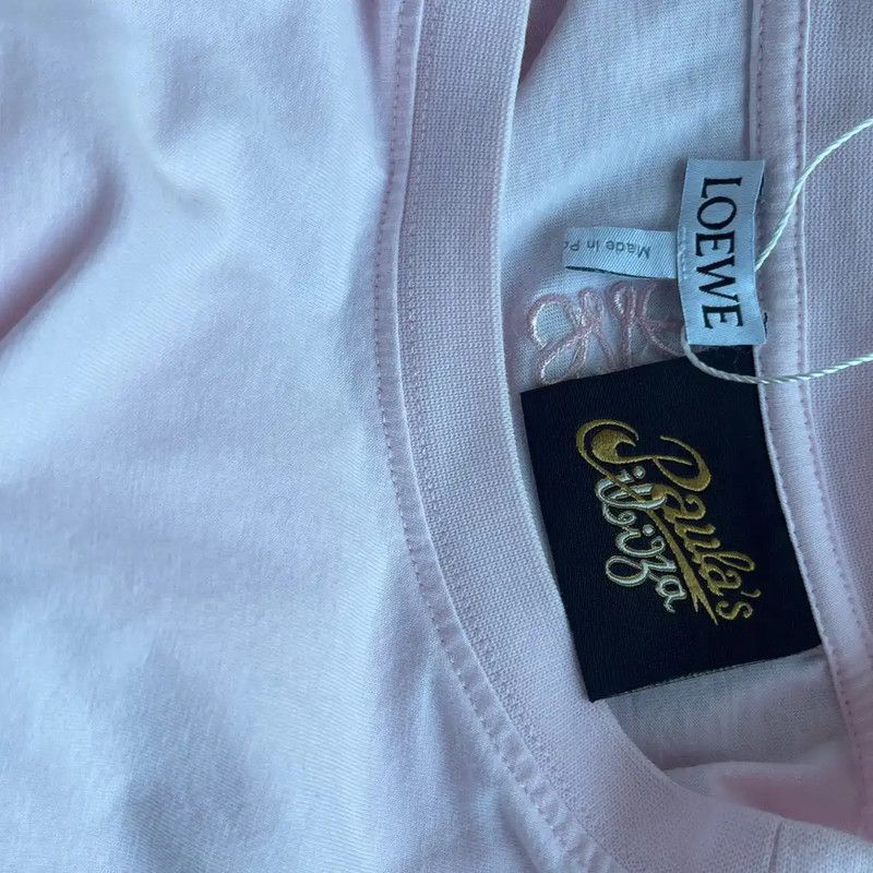 Loewe Loewe Pink Cotton Women's T-Shirt 0089 Size XS / US 0-2 / IT 36-38 - 4 Thumbnail