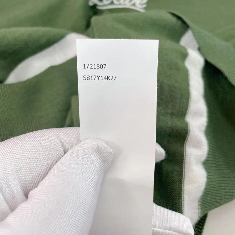 Loewe Loewe Green Wool Short Sleeve Knit Top 0089 Size XS / US 0-2 / IT 36-38 - 7 Thumbnail