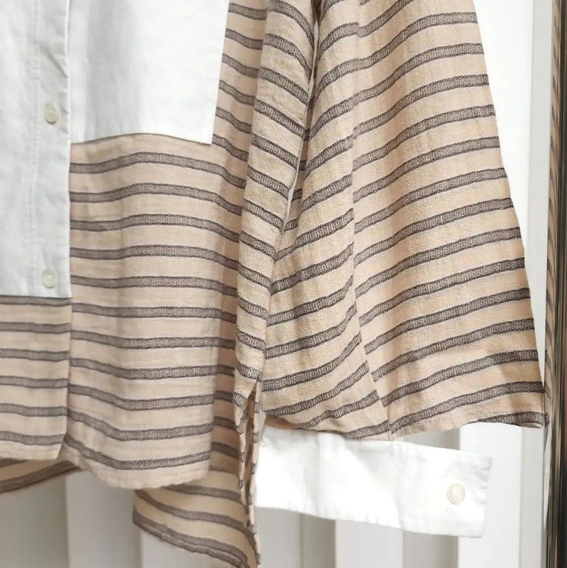 Loewe Loewe Striped Short Sleeve Shirt for Women 0089 Size S / US 4 / IT 40 - 3 Thumbnail