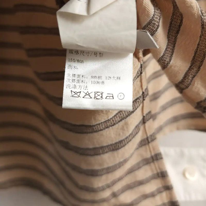 Loewe Loewe Striped Short Sleeve Shirt for Women 0089 Size S / US 4 / IT 40 - 4 Thumbnail