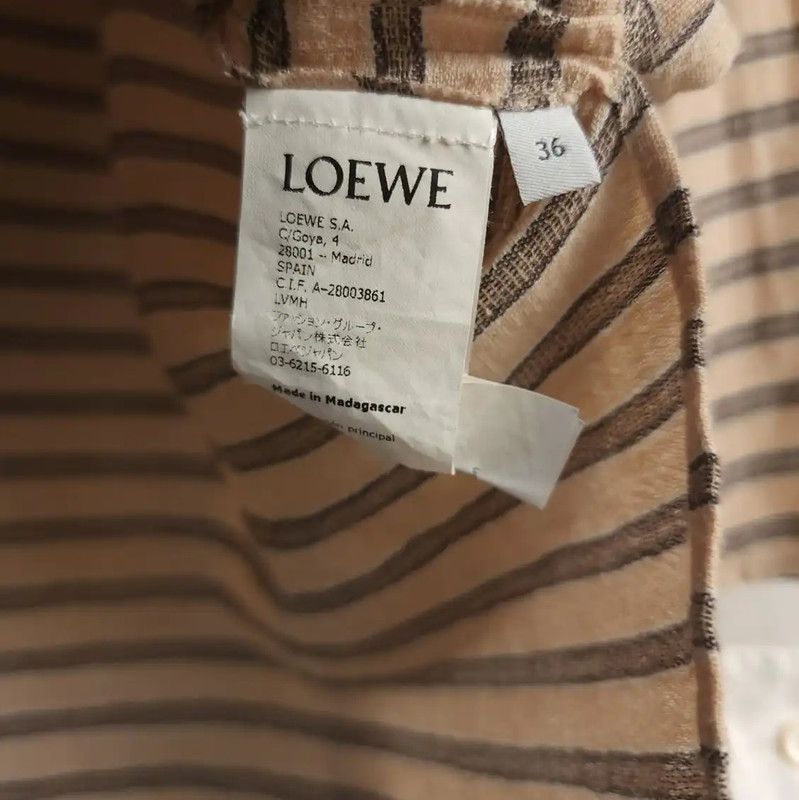 Loewe Loewe Striped Short Sleeve Shirt for Women 0089 Size S / US 4 / IT 40 - 6 Thumbnail