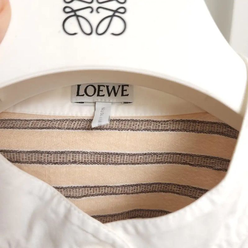 Loewe Loewe Striped Short Sleeve Shirt for Women 0089 Size S / US 4 / IT 40 - 5 Thumbnail