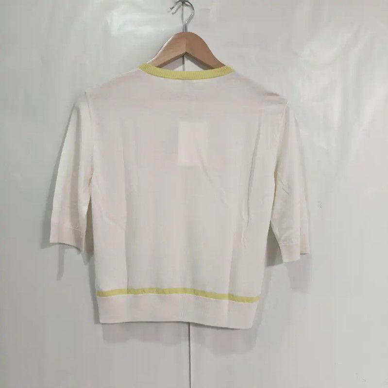 Loewe Loewe Summer White Wool Short Sleeve Tee 0089 Size L / US 10 / IT 46 - 2 Thumbnail
