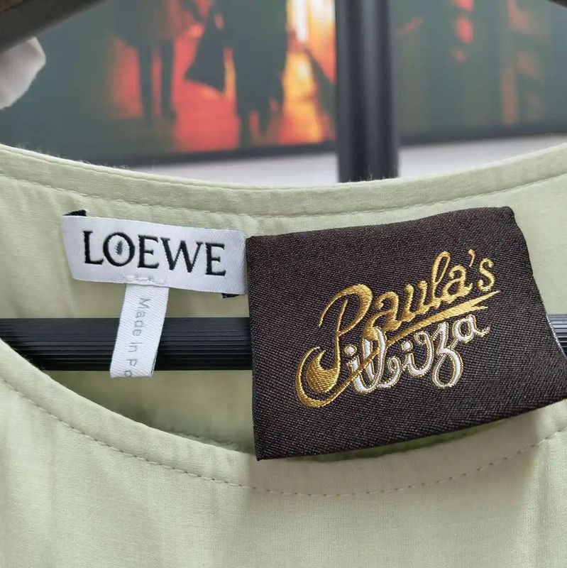 Loewe Loewe Sleeveless Green Summer Dress 0089 Size M / US 6-8 / IT 42-44 - 3 Thumbnail
